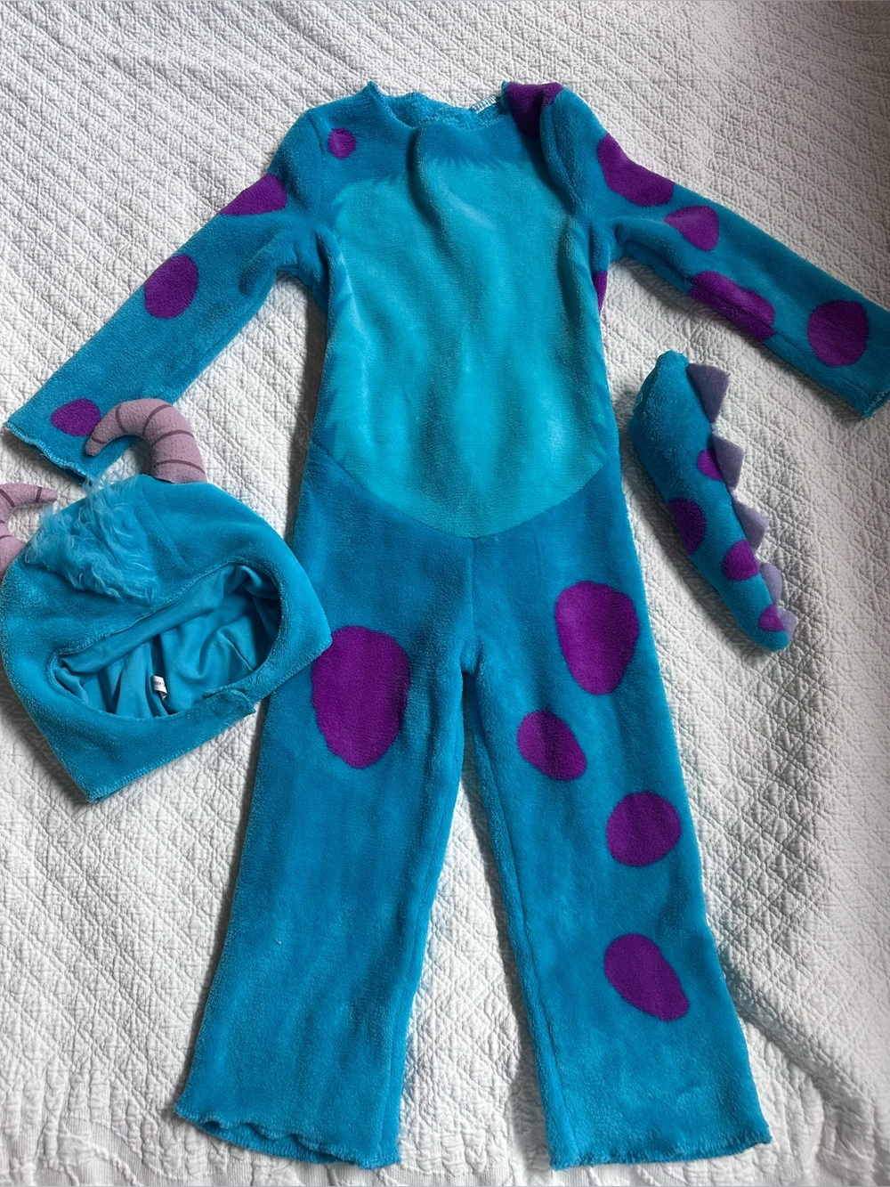 Disney Pixar Monsters Inc Sulley Toddler Costume Plush 3 Piece Halloween
